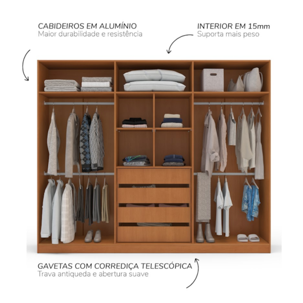 Roupeiro Politorno Lisboa Freijó/Creme-3859ad33-8ffc-4129-888e-d249642fa56c