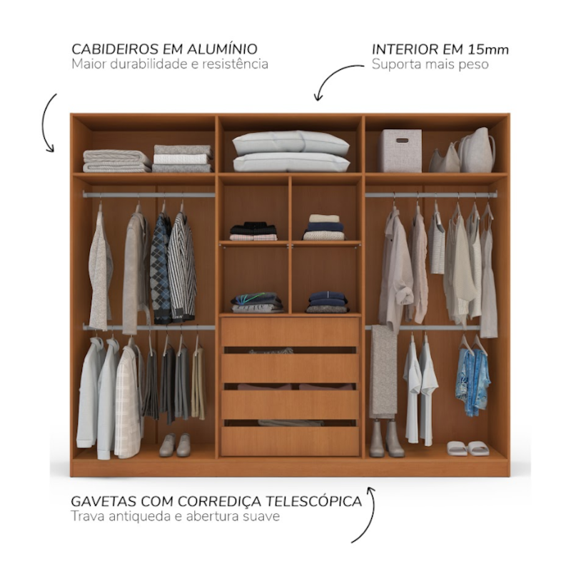 Roupeiro Politorno Lisboa Freijó/Creme-0310a3cd-0563-4892-b8fd-a1a9bf28cfa6