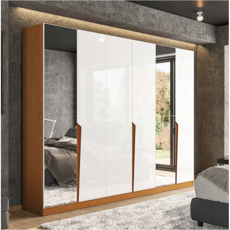 Roupeiro Politorno Porto Freijó/Branco-7eed22d7-9bab-4cd1-a9d0-ee7702a325d4