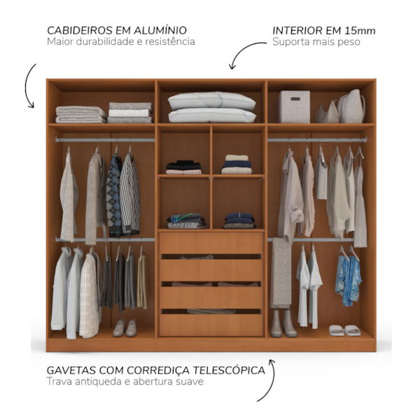 Roupeiro Politorno Porto Freijó/Branco-b8bae78e-a470-473f-9d1f-3ec36ca19c42