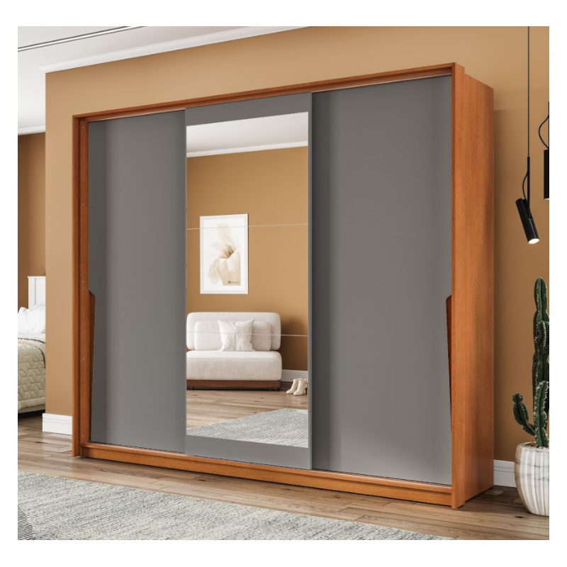 Roupeiro Politorno Porto Freijó/Cinza-00b09bf1-7526-476d-9630-9742914b0452