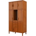 Roupeiro Serpil Casual 3 Porta 3 Gaveta Capelhinha Cedro Acetinado-d4b3759f-d14b-4691-bf63-1da8b26c079f