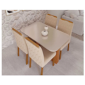 Sala de Jantar Cimol Louise 130X80 Cinamomo/Off White Nude com Vidro Temperado 4 Cadeiras Paola Wood-f2e65953-226f-45c2-8398-d311367b2587