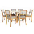 Sala de Jantar  Elma com Tampo Oval 6 Cadeira -07d46d3f-9a3c-4ce7-97db-78c0c83d1fc9