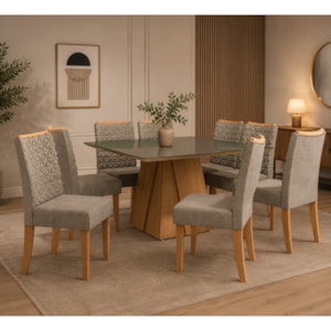 Sala de Jantar Kappesberg Dália 4 Cadeiras