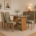 Sala de Jantar Kappesberg Damiana 4 Cadeiras-f5161866-c5d1-4b64-b41a-e369dfd74a64