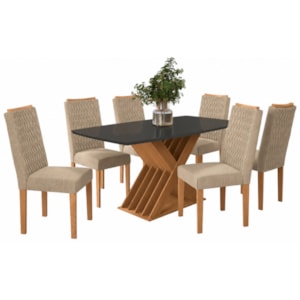 Sala de Jantar Kappesberg Graviola 6 Cadeiras