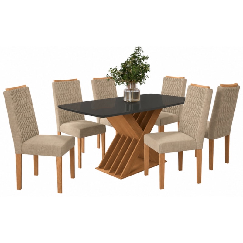 Sala de Jantar Kappesberg Graviola 6 Cadeiras-1bd28a73-e745-415d-9d63-5a06d27d6149