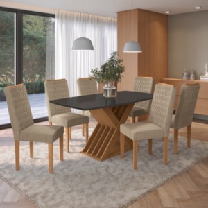 Sala de Jantar Kappesberg Graviola 6 Cadeiras