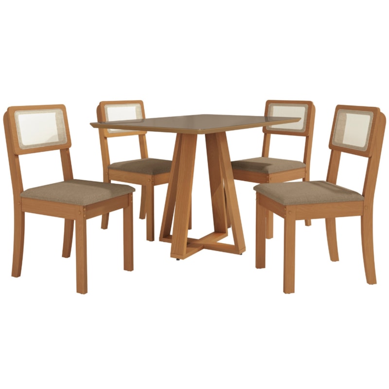 Sala de Jantar Kappesberg Pilar 4 Cadeiras-fe1f81e1-9d72-462a-a610-eb61b0aa0cd7