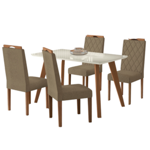 Sala Jantar Kappesberg Arina 4 Cadeiras