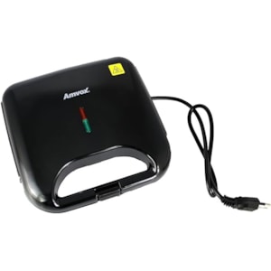 Sanduicheira e Grill Amvox 110V AMS 370 Black