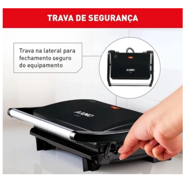 Sanduicheira Grill Arno Pinini Compact 127V GPTO Preto-6b30a6da-dc0f-4324-8373-9fa92f65099a