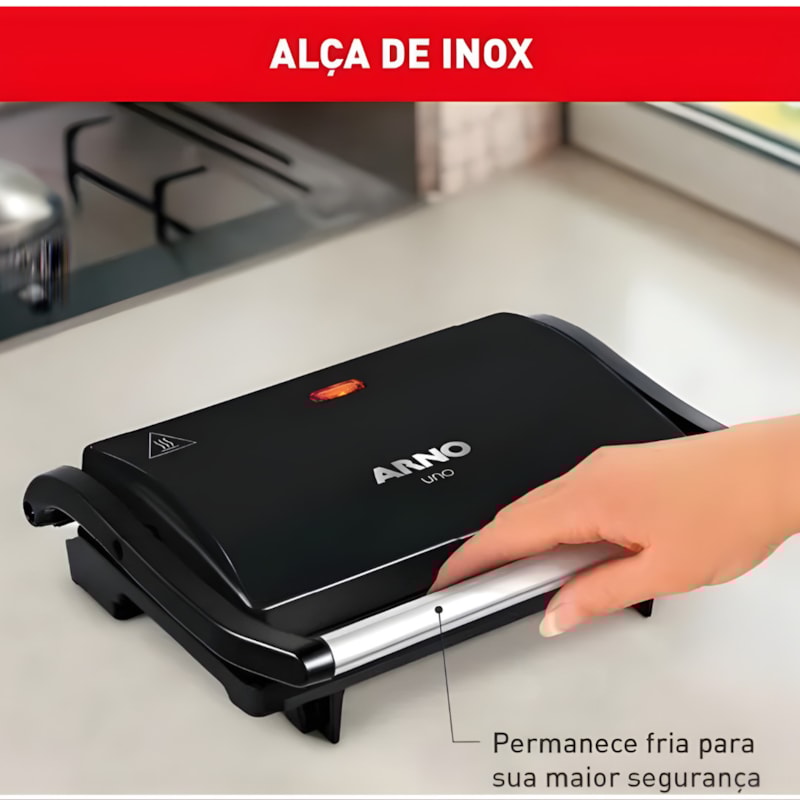 Sanduicheira Grill Arno Pinini Compact 127V GPTO Preto-28a7b71c-60b5-4821-8902-ed69e83933fc