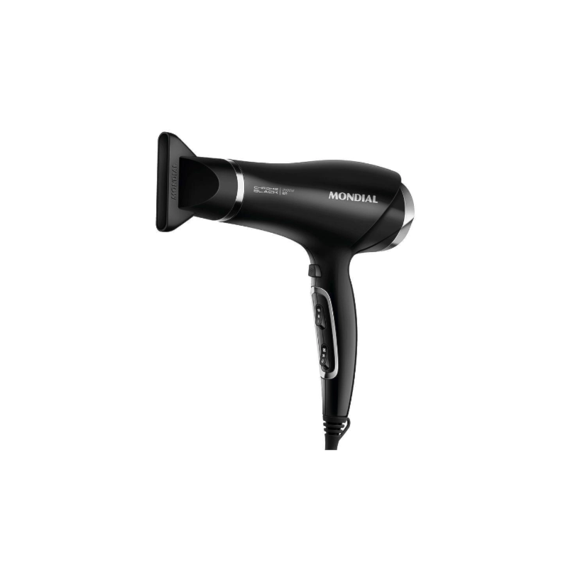 Secador de Cabelo Mondial 127V/60HZ SCN-04 Preto/Cromado