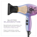 Secador de Cabelo Mondial By Juliette 127V SCP-JU-03 Color Rosa/Azul