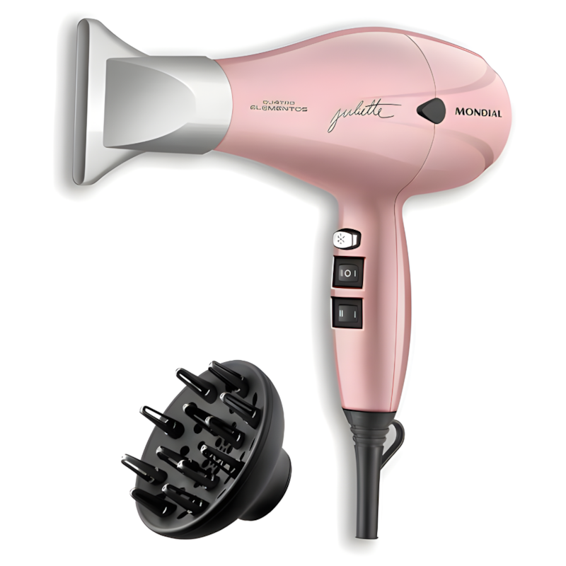 Secador de Cabelo Mondial Profissional By Juliette SCP-JU-01 127V/60Hz Golden Rose-c1436c90-7c41-46fc-ae07-392afab0b4fe