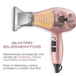 Secador de Cabelo Mondial Profissional By Juliette SCP-JU-01 127V/60Hz Golden Rose