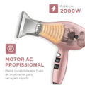 Secador de Cabelo Mondial Profissional By Juliette SCP-JU-01 127V/60Hz Golden Rose-e299f54d-a5d6-4f4c-86e1-f6870ebce7cb