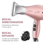 Secador de Cabelo Mondial Profissional By Juliette SCP-JU-01 127V/60Hz Golden Rose