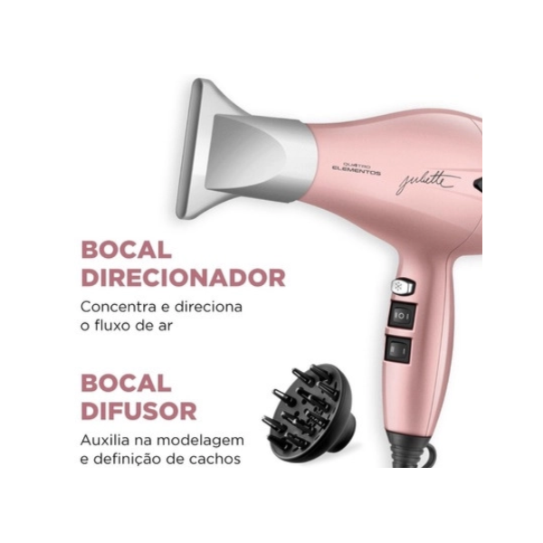 Secador de Cabelo Mondial Profissional By Juliette SCP-JU-01 127V/60Hz Golden Rose-05ca9b02-fa73-4377-92fb-81c7e1b6ab52