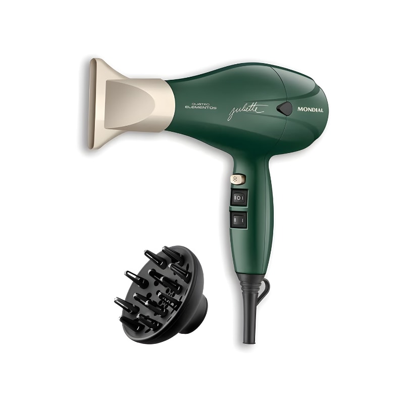 Secador de Cabelo Mondial Profissional By Juliette SCP-JU-02 127V/60Hz Verde Oliva-70bcc9c1-7beb-46a6-8a66-3f906468f826