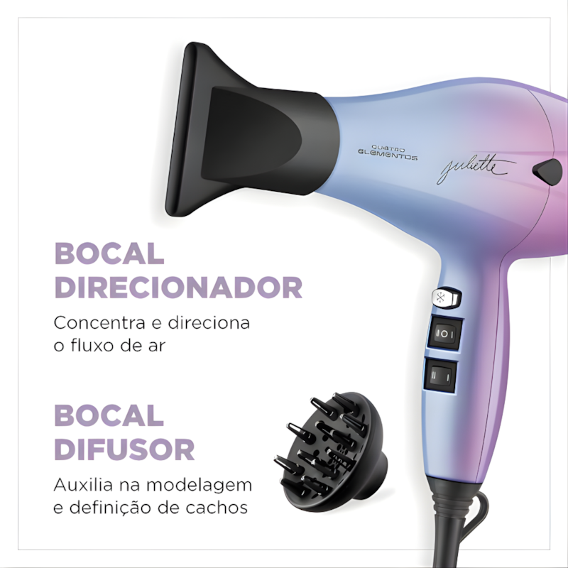 Secador de Cabelo Mondial ProfIssional By Juliette SCP-JU-03 127V/60HZ Rosa/Azul-832dfd6b-b082-4c20-9944-0b24c48f00be