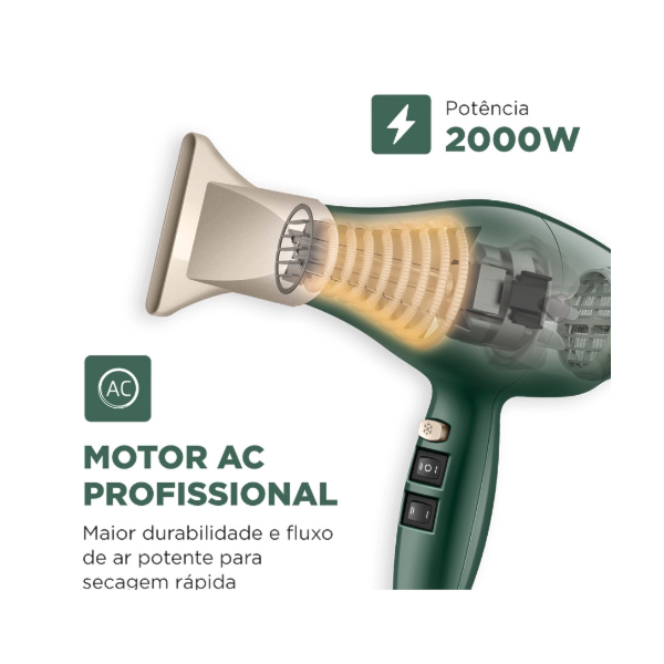Secador de Cabelo Mondial Profissional SCP-JU-02 127V/60Hz Verde Oliva-b0af2b64-f737-40ca-9d7b-18758dacd42c