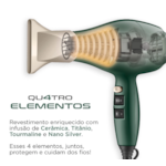 Secador de Cabelo Mondial Profissional SCP-JU-02 127V/60Hz Verde Oliva