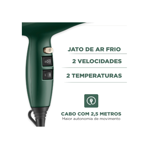 Secador de Cabelo Mondial Profissional SCP-JU-02 127V/60Hz Verde Oliva-6ce31d2a-04e2-4f2f-a991-3d3742985a1f
