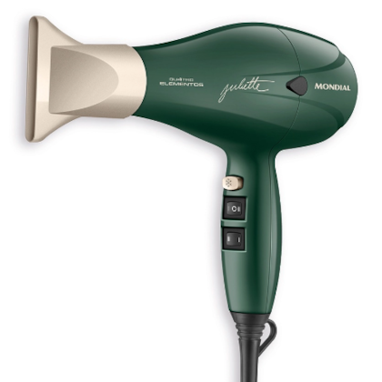 Secador de Cabelo Mondial Profissional SCP-JU-02 127V/60Hz Verde Oliva