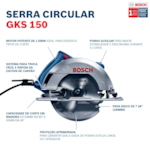 Serra Circular Bosch 7.14 GKS 150 127V Disco