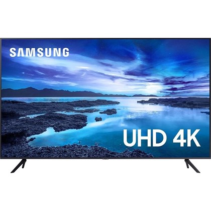 Smart TV Samsung UHD Processador Crystal 4K 75AU7700 Tela Sem Limites Visual Livre de Cabos 75"