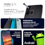 Smartphone Moto G75 5G, 256GB, 16GB RAM Câmera 50MP