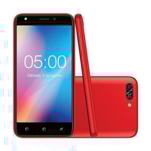 Smartphone Red Mobile Quick 5.0 S50 8GB Dual Chip Tela 5