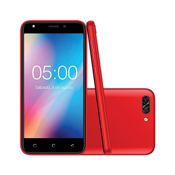 Smartphone Red Mobile Quick 5.0 S50 8GB Dual Chip Tela 5