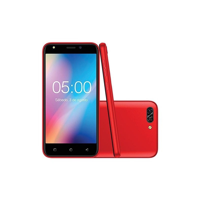 Smartphone Red Mobile Quick 5.0 S50 8GB Dual Chip Tela 5