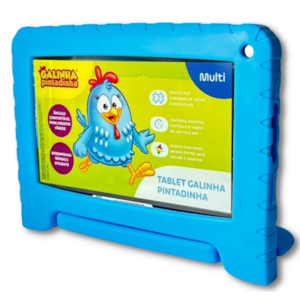 Tablet Galinha Pintadinha com Controle Parental 4GB RAM + 64GB, Tela 7 pol, Case, Wi-fi,Android 13, Quad Core Multi - NB419