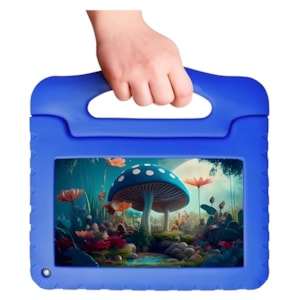 Tablet Infantil Multi Kid Pad NB410 64GB, 4GB RAM, Case Azul