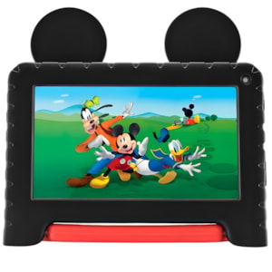 Tablet Infantil Multilaser Mickey M8 NB438 64GB, 6GB RAM, Capa Protetora