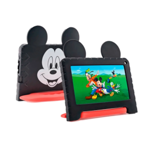 Tablet Mickey com Controle Parental 4GB RAM + 64GB , 7 pol + Case, Wi-fi , Android 13, Quad Core Multi - NB413