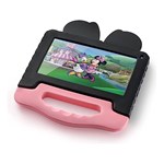 Tablet Minnie com Controle Parental 4GB RAM + 64GB, Tela 7 pol, Case, Wi-fi, Android 13, Quad Core Multi - NB414