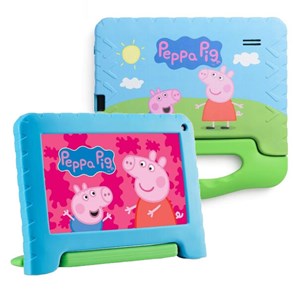 Tablet Multi Peppa Pig Com Controle Parental 7 Pol 4gb Ram 64gb Android 13 Quad Core + Case + Wi-fi 