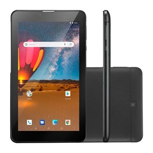 Tablet Multilaser M7 3G Plus 16gb Preto Nb304 Entrada para Dois Chips Wifi 3G