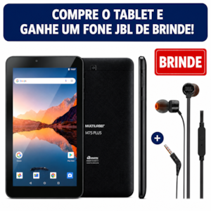 Tablet Multilaser M7S Plus Memória 32 GB Tela 7 Polegadas Preto NB312