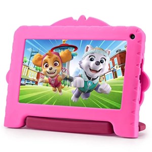 Tablet Patrulha Canina Skye com Controle Parental 4GB RAM + 64GB , Tela 7 pol + Case, Wi-fi, Android 13, Quad Core Multi - NB422