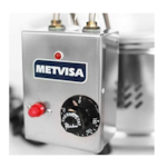 Tacho de Fritura Industria Eletrico Metvisa 6L 1 Cuba 127V Inox