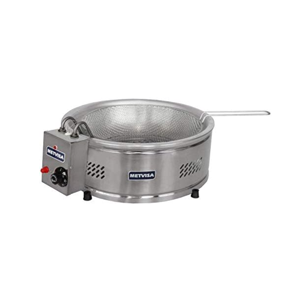 Tacho de Fritura Industria Eletrico Metvisa 6L 1 Cuba 127V Inox-9c0ff0a0-241e-4d11-aecc-098a81ac1beb