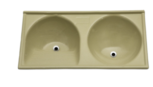 Tanque Decoralita Marmofibra Duplo 102X50 Marrom Imperial TM102MI