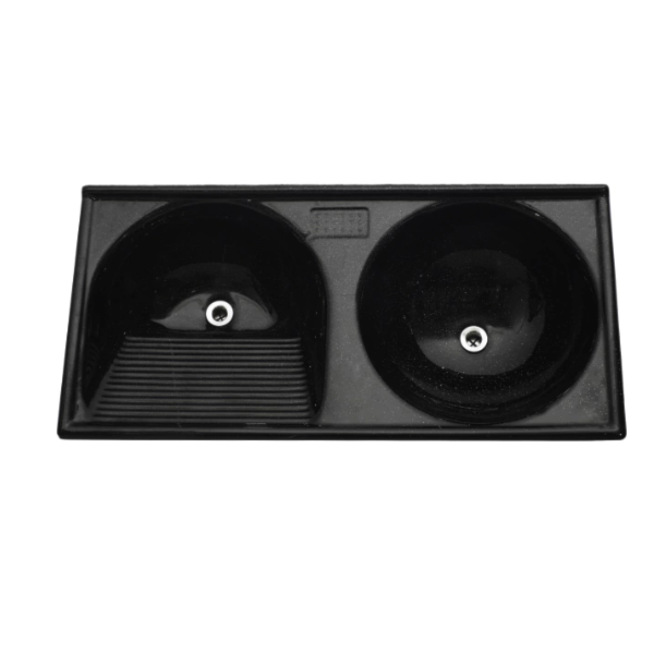 Tanque Decoralita Marmofibra Duplo 102x50 Preto Absoluto-2e576bb5-9b77-40ba-a46c-91eb69c73b99